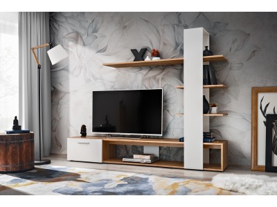 Секция ECO (дъб вотан/бял мат)